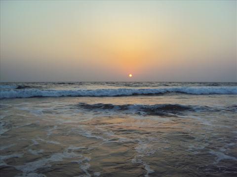Sunset at Arabic sea